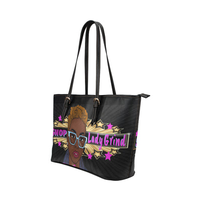 BLACK LADYGRIND FAN TOTE BAG